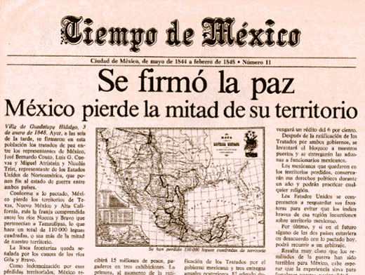 Tratado de Guadalupe Hidalgo, (Tiempo de México)