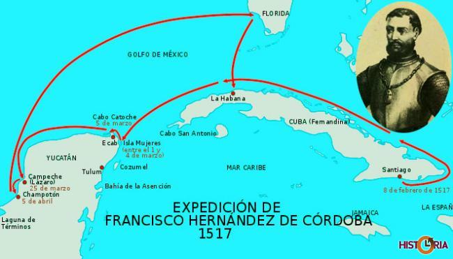 Expedición de Francisco Hernández de Córdoba, Yucatán