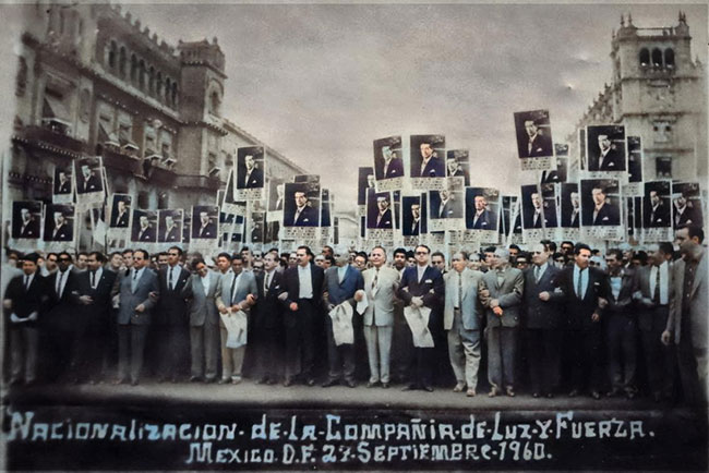 Nacionalización de la Compañia de Luz y Fuerza (México D.F. 27, septiembre, 1960)