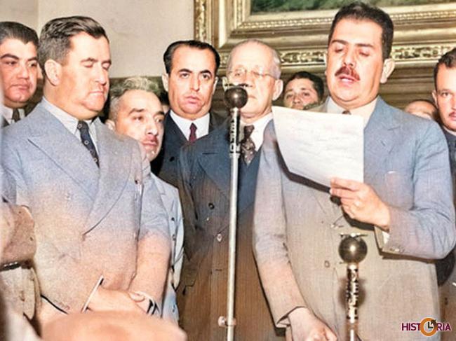 Presidente Gral. Lázaro Cárdenas leyó el decreto de Expropiación Petrolera (18 de marzo de 1938)